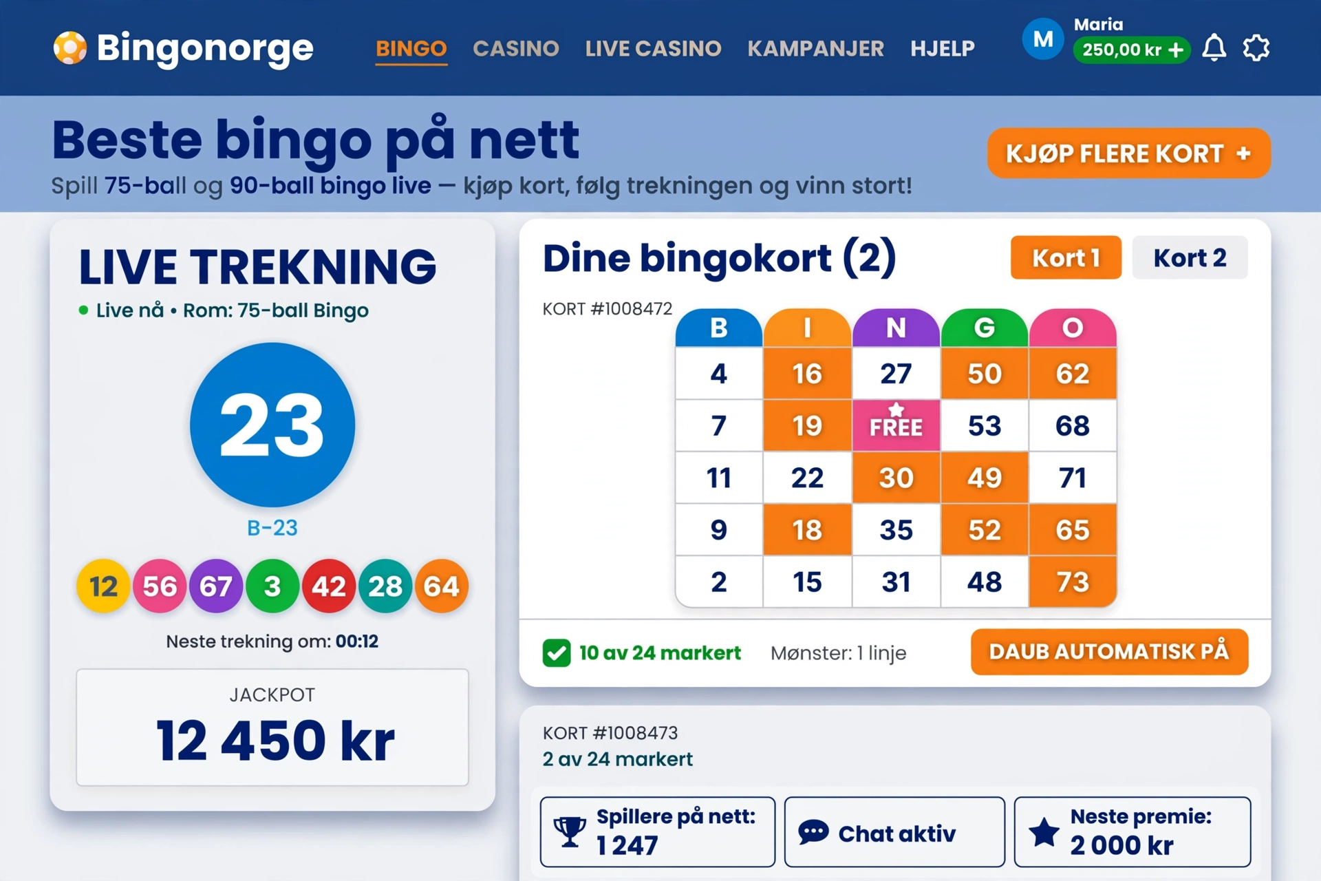 Beste bingo på nett 2026 – Topp bingosider og eksperttips